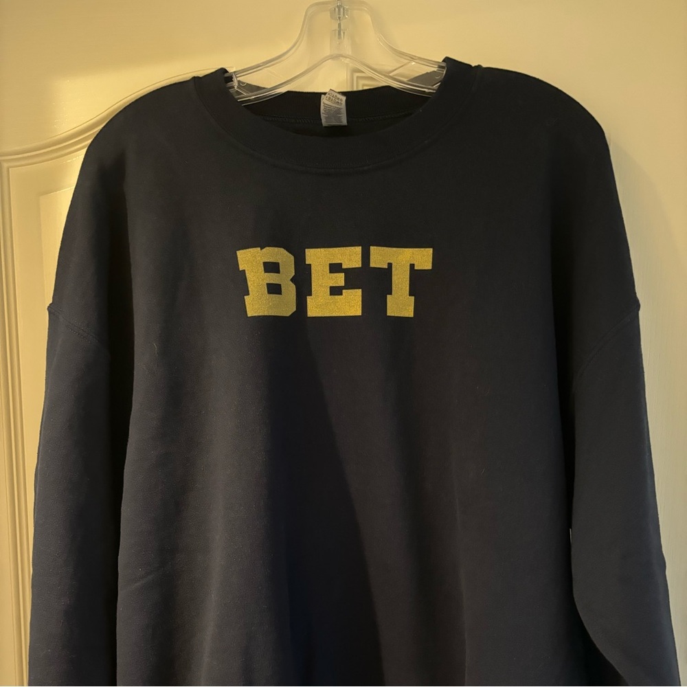 Barstool “bet” navy blue Michigan crewneck